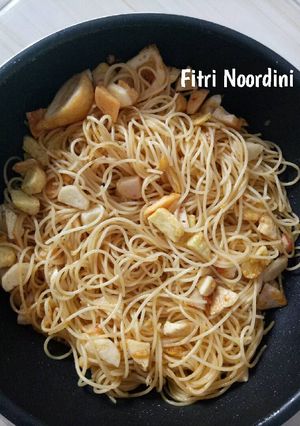 Foto resep Spagetti Aglio Olio Ala ala