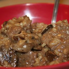 A picture of Cracked Pepper Balsamic Sirloin Tips.