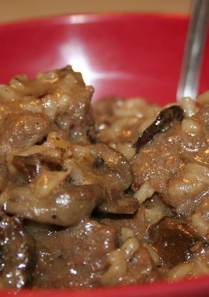 A picture of Cracked Pepper Balsamic Sirloin Tips.