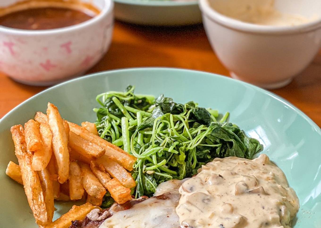 Wagyu Steak Mushroom Sauce