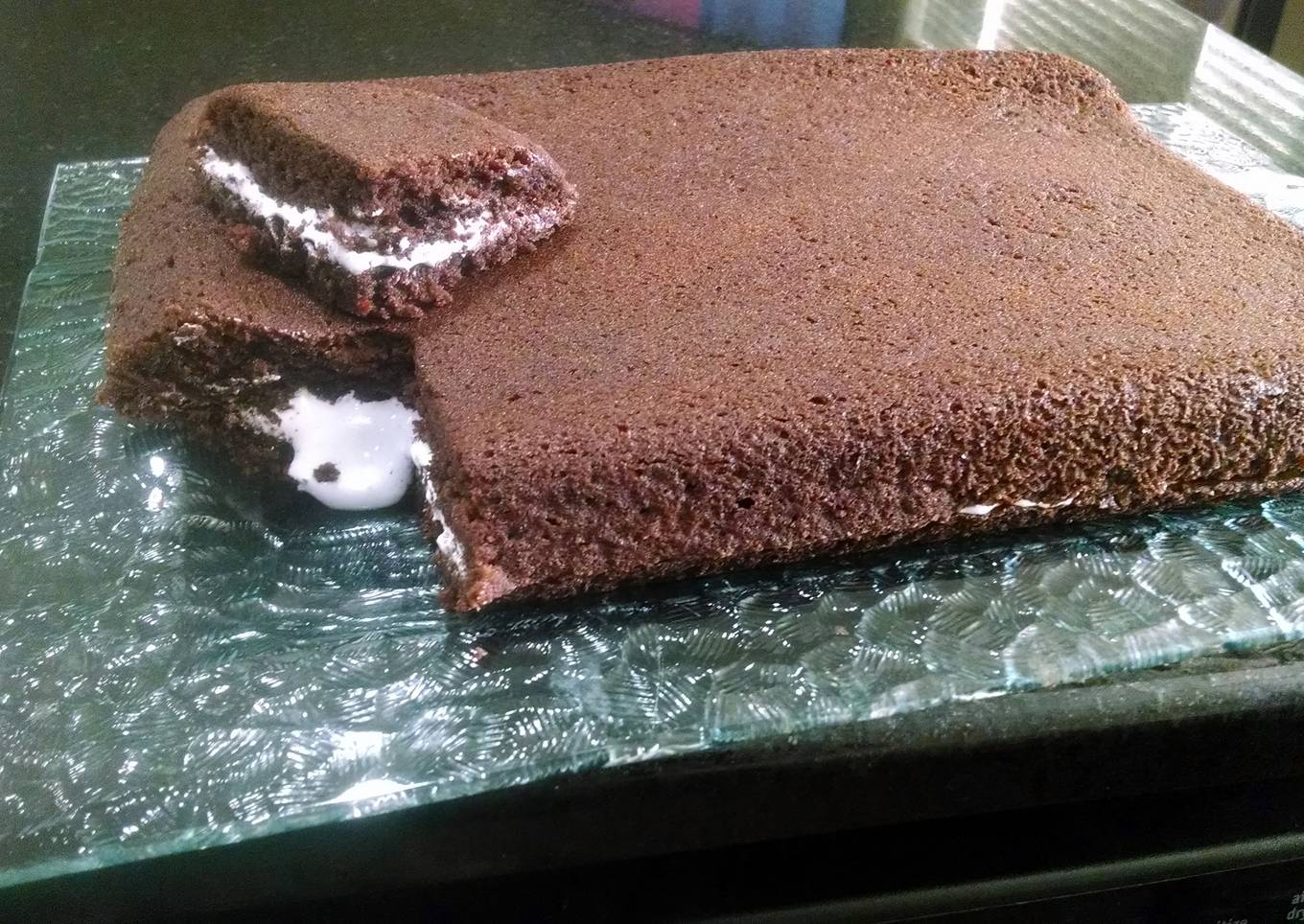 Marshmallow filled brownies