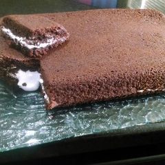A picture of Marshmallow filled brownies.