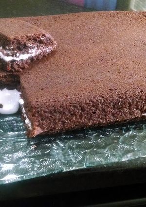 A picture of Marshmallow filled brownies.