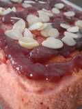 Pudin sencillo de avena y sirope de fresa light