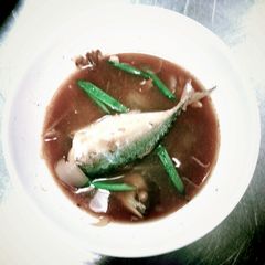 A picture of Three flavour Thai mackerel soup (Traditional).