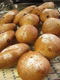 Chewy Little Walnut-Raisin Whole Wheat Rolls