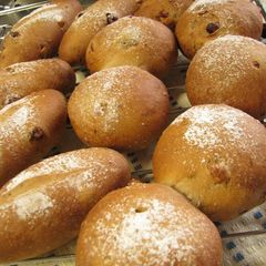 A picture of Chewy Little Walnut-Raisin Whole Wheat Rolls.