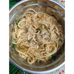 Indo Italian Spicy Spaghetti A picture of Indo Italian Spicy Spaghetti.