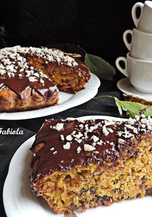 Foto di Torta di zucca e cioccolato fondente (senza burro)