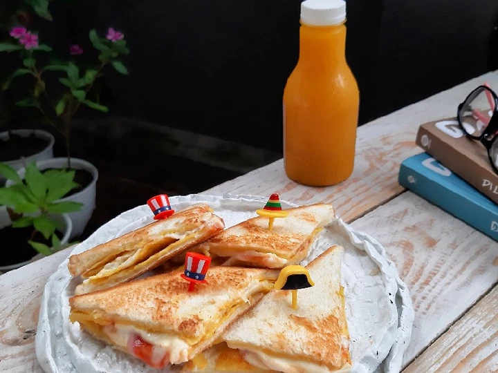 Cara Gampang Membikin Resep Roti Lapis Telur Keju yang Lezat Sekali Anti Ribet, Bikin Ngiler