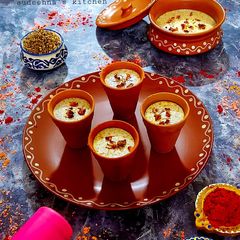 A picture of Kesari Thandai.