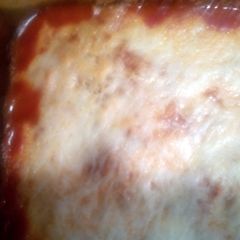 A picture of Portobello Mushroom Parmesan.