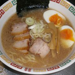 A picture of Homemade Tonkotsu Ramen Broth and Noodles from Scratch.
