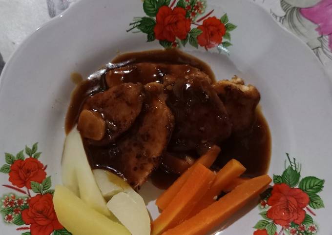 Steak Ayam Rumahan - Resep Steak Ayam Barbeque Masak Pakai Teflon Halaman All Kompas Com / Steak