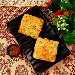 A picture of Open Italian bread toast.