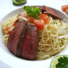 A picture of Thai-Style Chilled Beef Pasta.