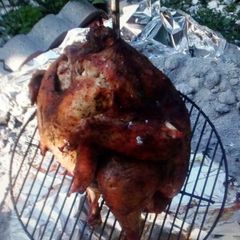 A picture of Trash Can Turkey.