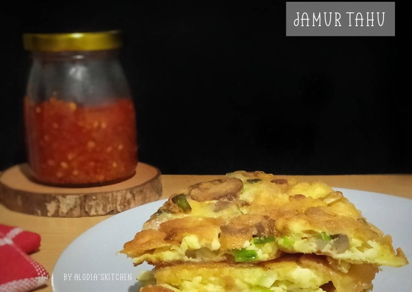 Telur Dadar Jamur Tahu