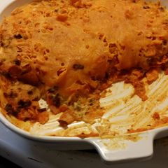 A picture of Dorito taco bake.