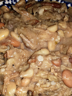 A picture of Crockpot Venison & Beans.