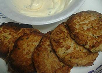 New Recipe Skyes Tuna patties and a sauce Yummy
