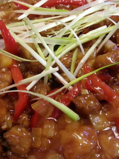 A picture of Sweet and sour pork.