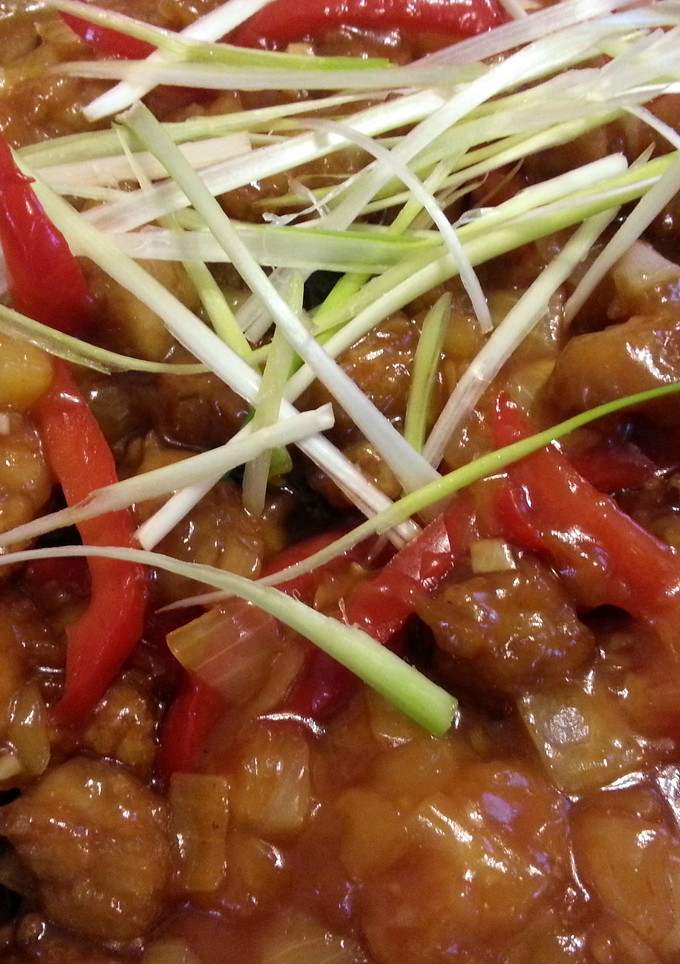A picture of Sweet and sour pork.