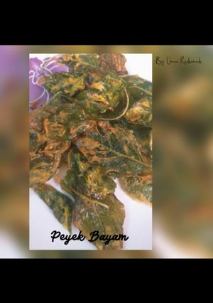 Foto resep Peyek Bayam
