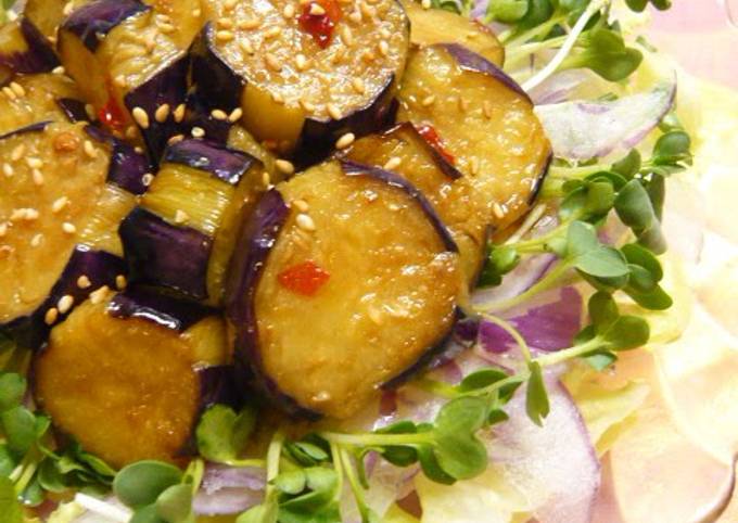 Eggplant Salad with Spicy Dressing
