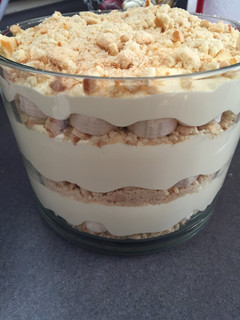 A picture of Banana Pudding Trifle Dessert.