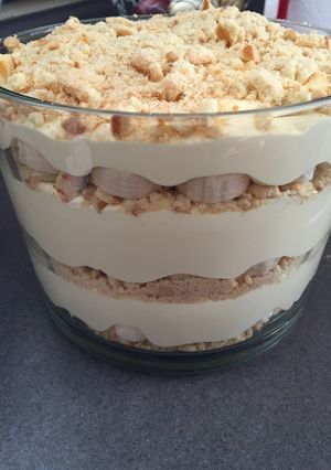 A picture of Banana Pudding Trifle Dessert.