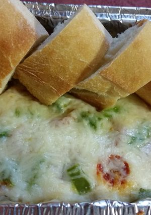 A picture of White Pizza Dip.