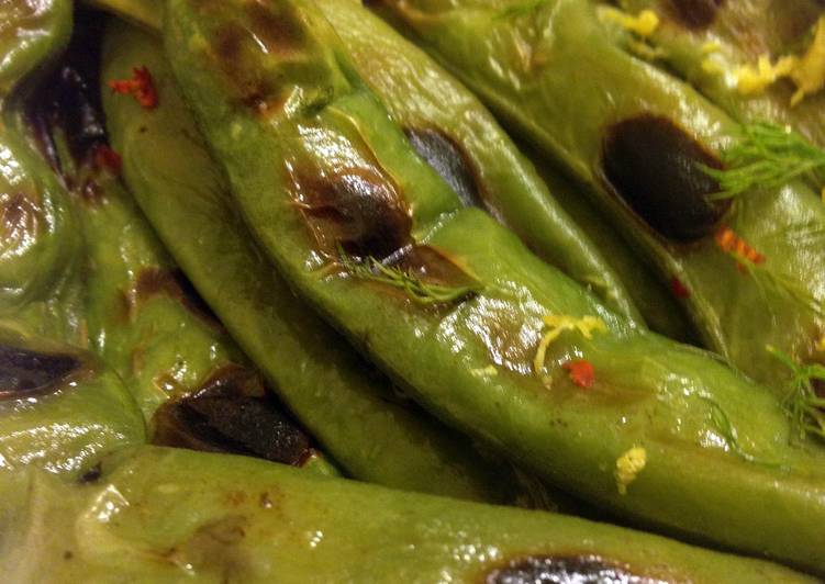 Recipe of Appetizing Broiled Fava Bean Pods