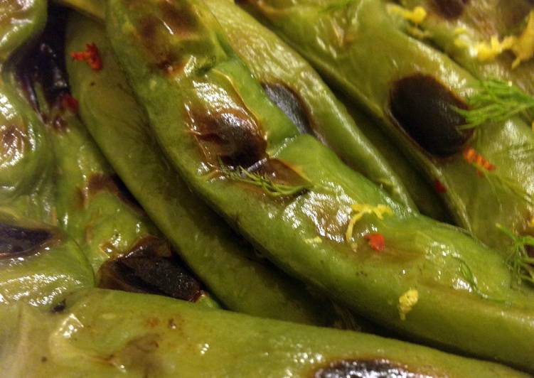 Recipe of Super Quick Homemade Broiled Fava Bean Pods