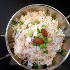 A picture of Indian inspired coconut rice..