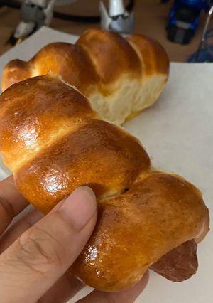 氣炸香腸包 的食譜成品照片