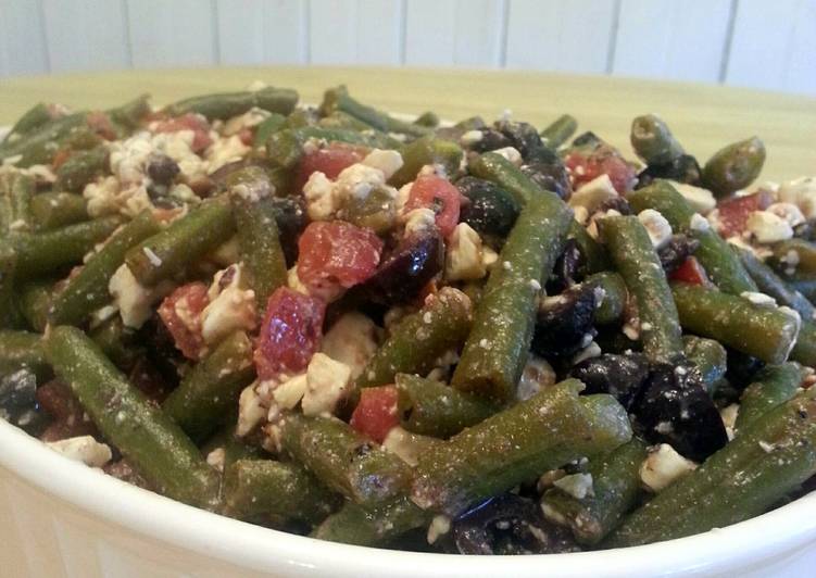 Easiest Way to Prepare Perfect Marinated Green Beans with Tomatoes &amp; Olives
