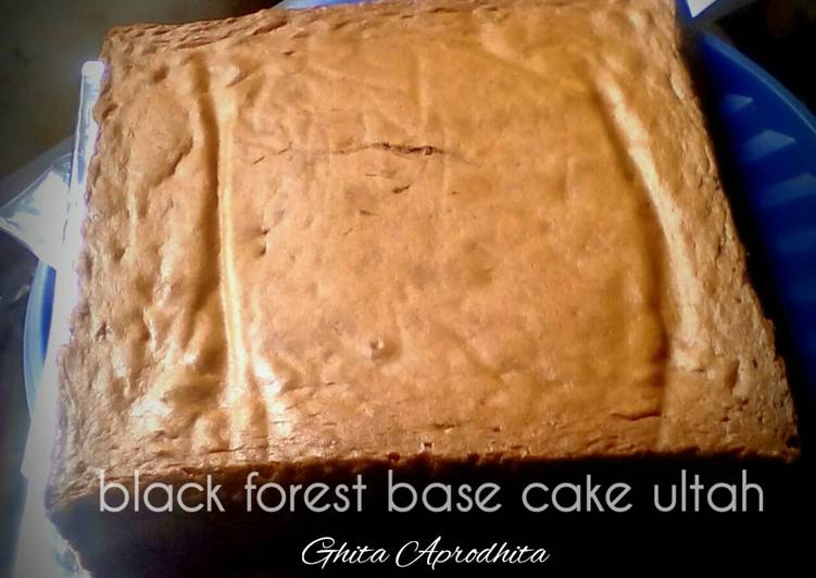 Black forest base cake ultah