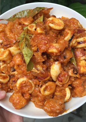 Foto resep Cumi Pedas Asam Manis