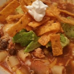 A picture of Chicken Tortilla Soup.