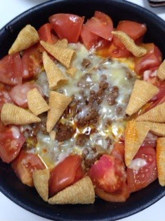 A picture of Tomato Taco Salad.