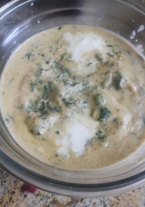 A picture of Methi matar malai.
