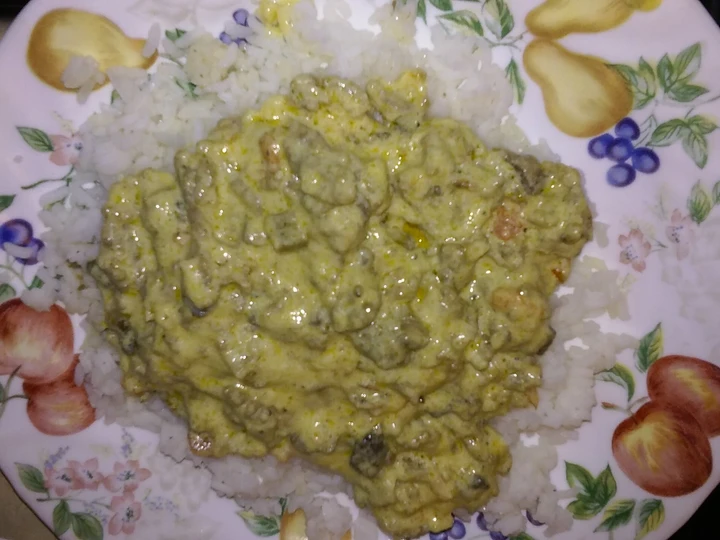 Easy Steps to Prepare Creamy Italian sausage over rice the So Delicious You can take Joss in your mouth