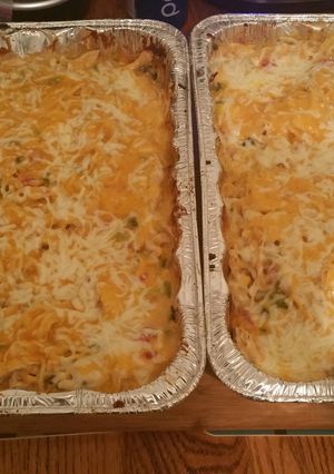 A picture of Chicken Spaghetti Brother Style.