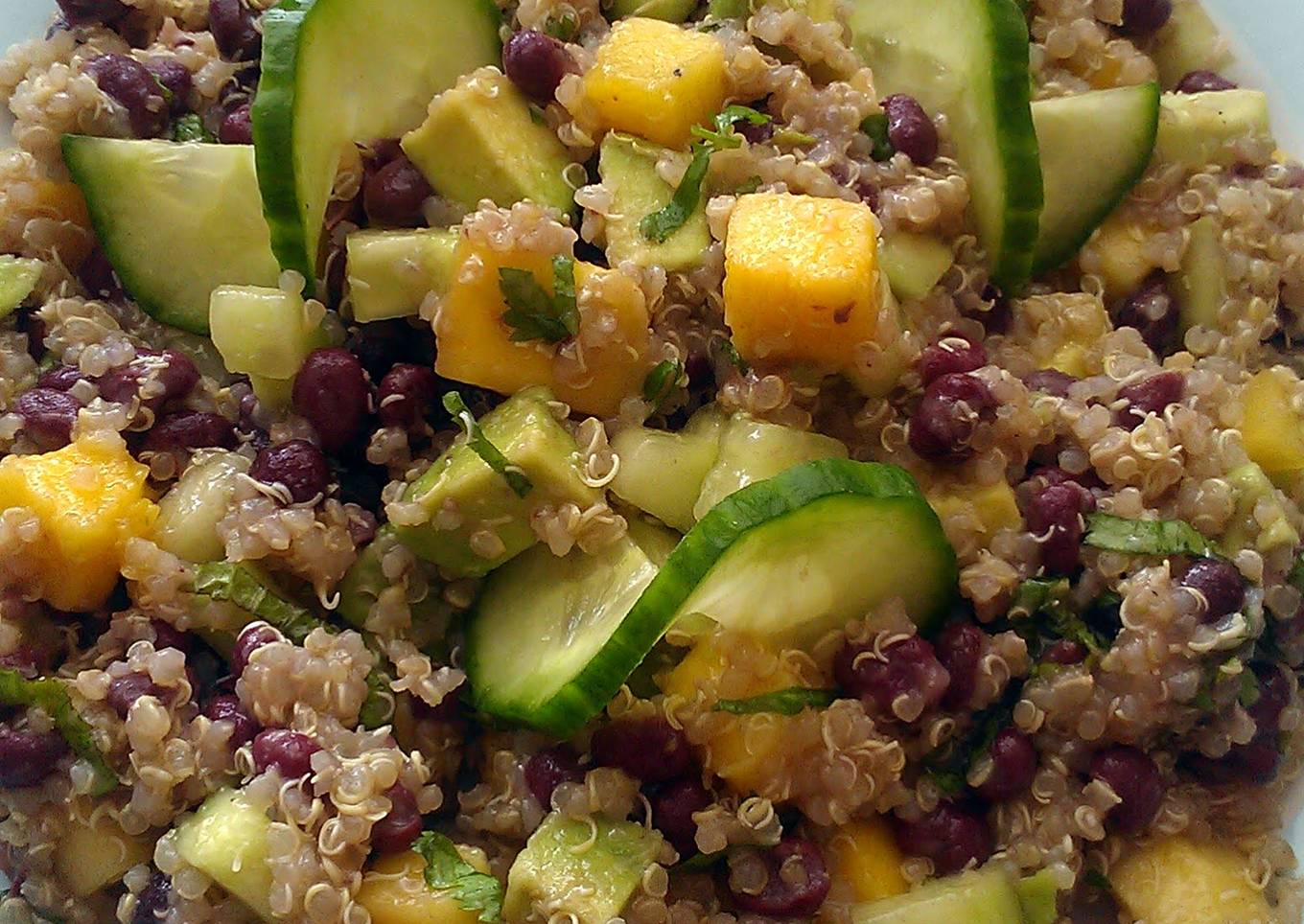 Vickys Aduki Bean, Mango & Quinoa Salad, GF DF EF SF NF