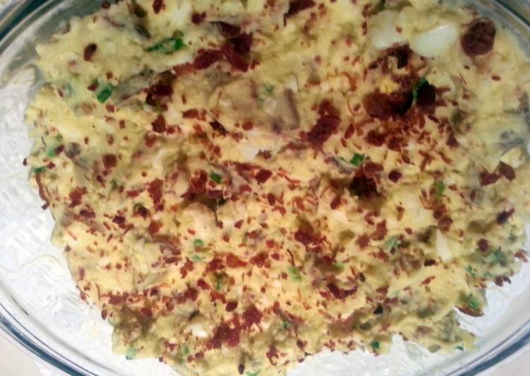Step-by-Step Guide to Prepare Speedy Perfect Picnic Potato Salad with Eggs and Bacon Bits
