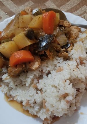 Foto resep Pilav dan stew sayur