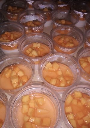 Foto resep Puding sutra toping mangga
