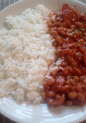 Kolbászos bab recept fotója