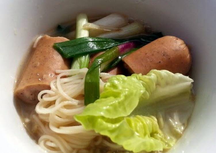 Easiest Way to Prepare Super Quick Homemade Somen Noodle Soup With Sausages